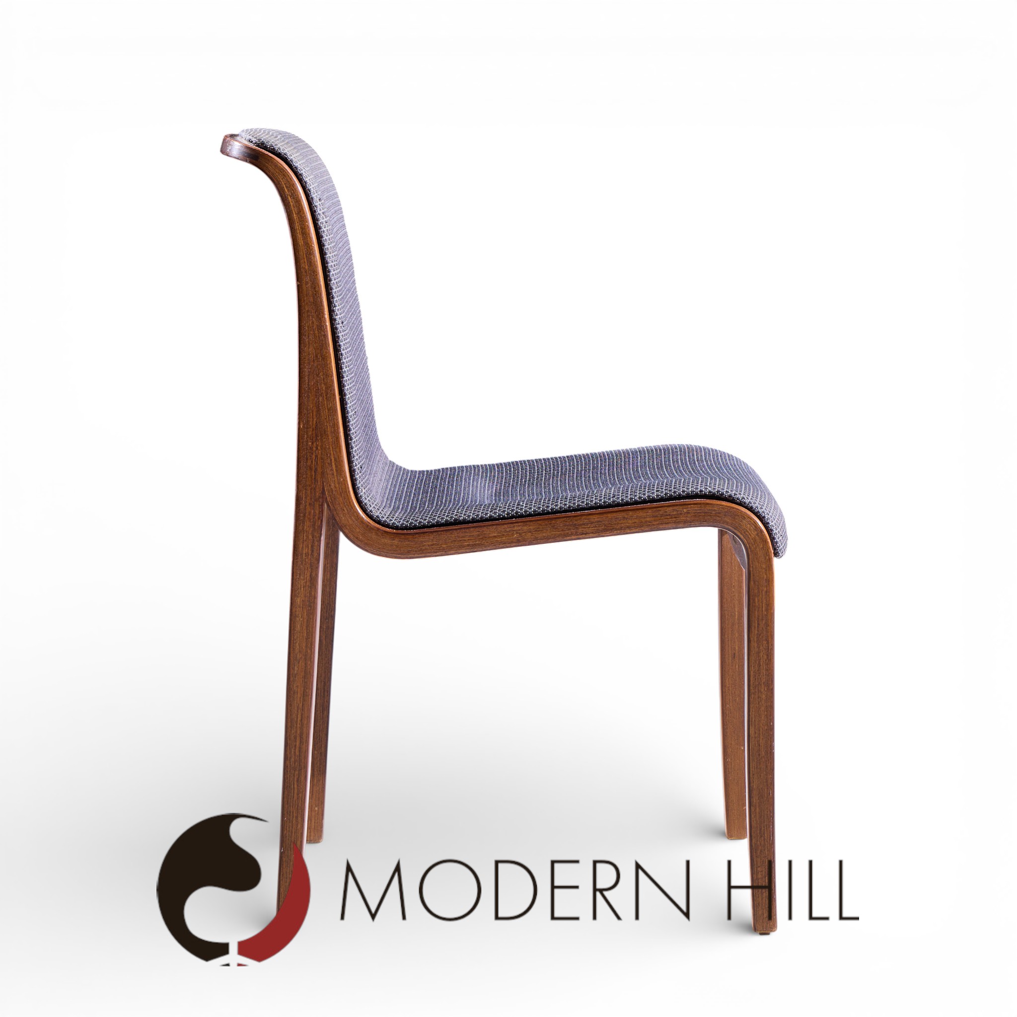 Bill Stephens for Knoll Mid Century Bentwood Dining Chairs - Set of 8