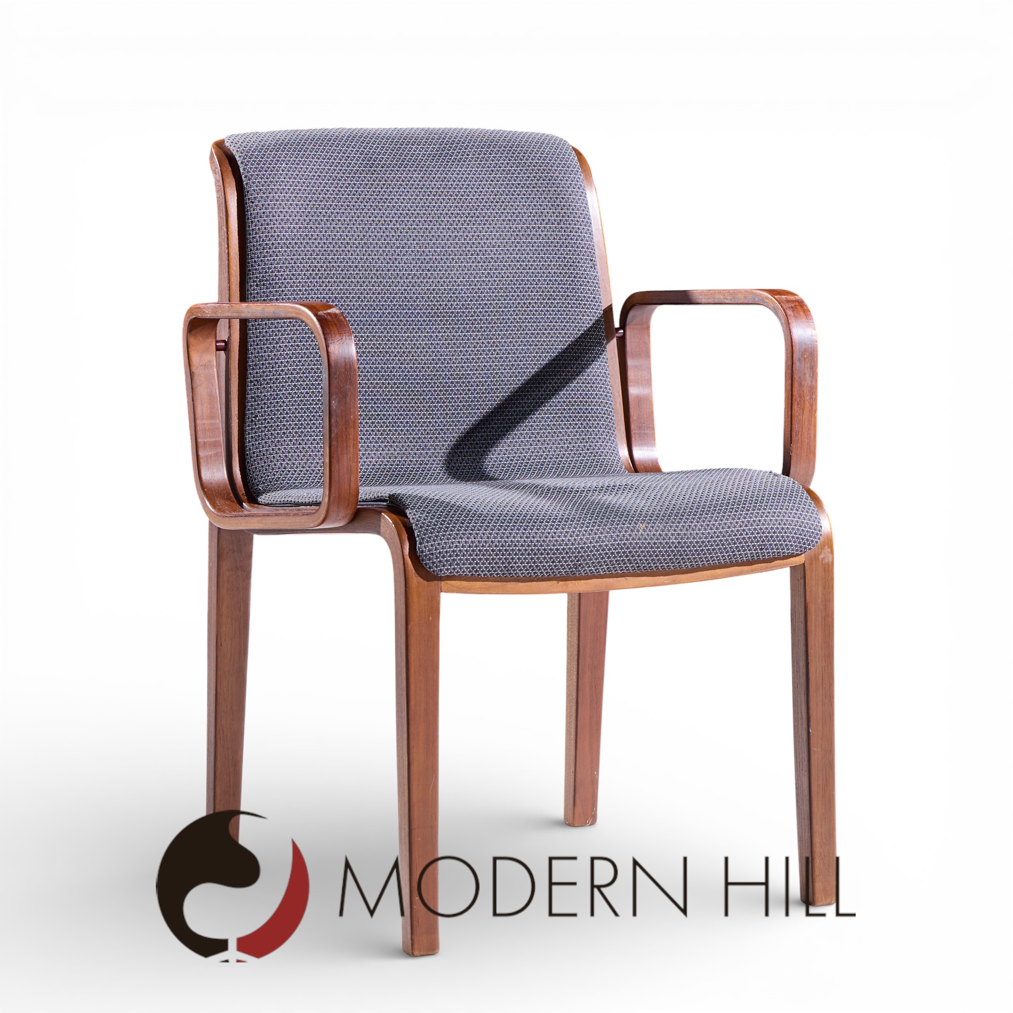 Bill Stephens for Knoll Mid Century Bentwood Dining Chairs - Set of 8