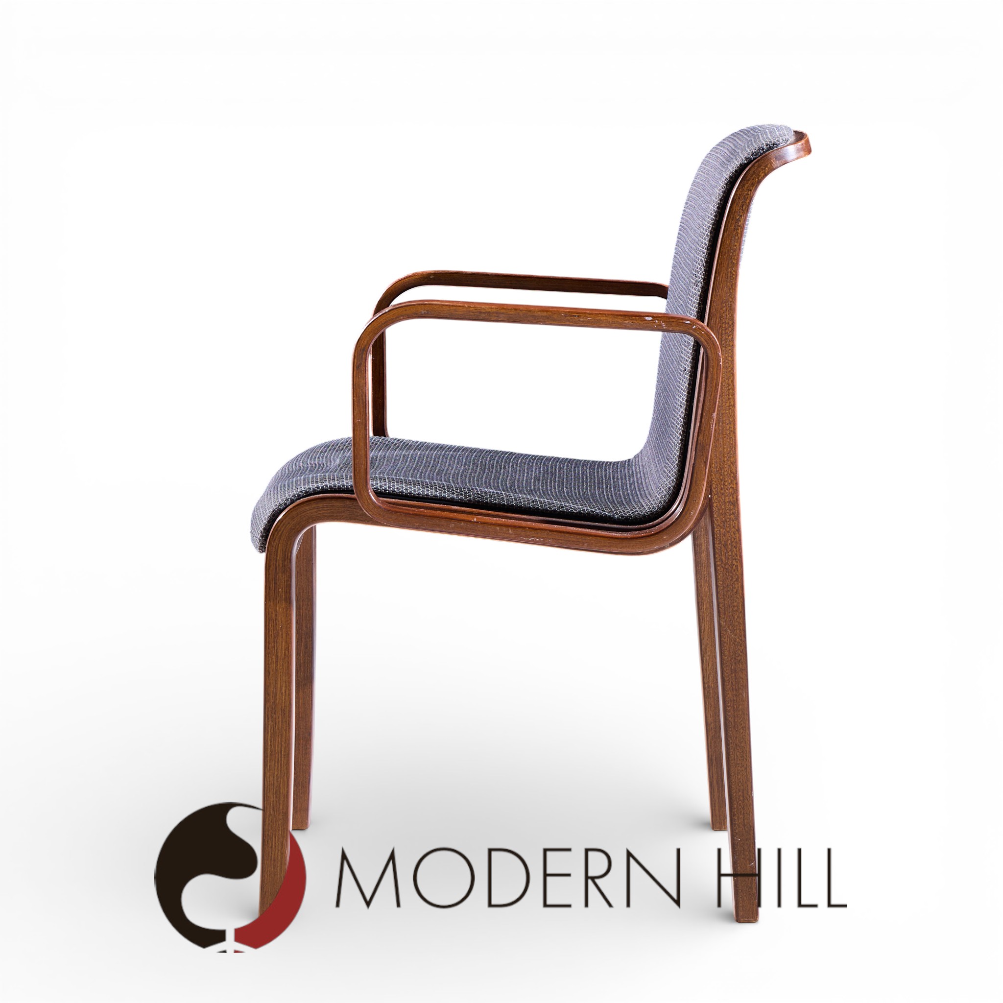 Bill Stephens for Knoll Mid Century Bentwood Dining Chairs - Set of 8