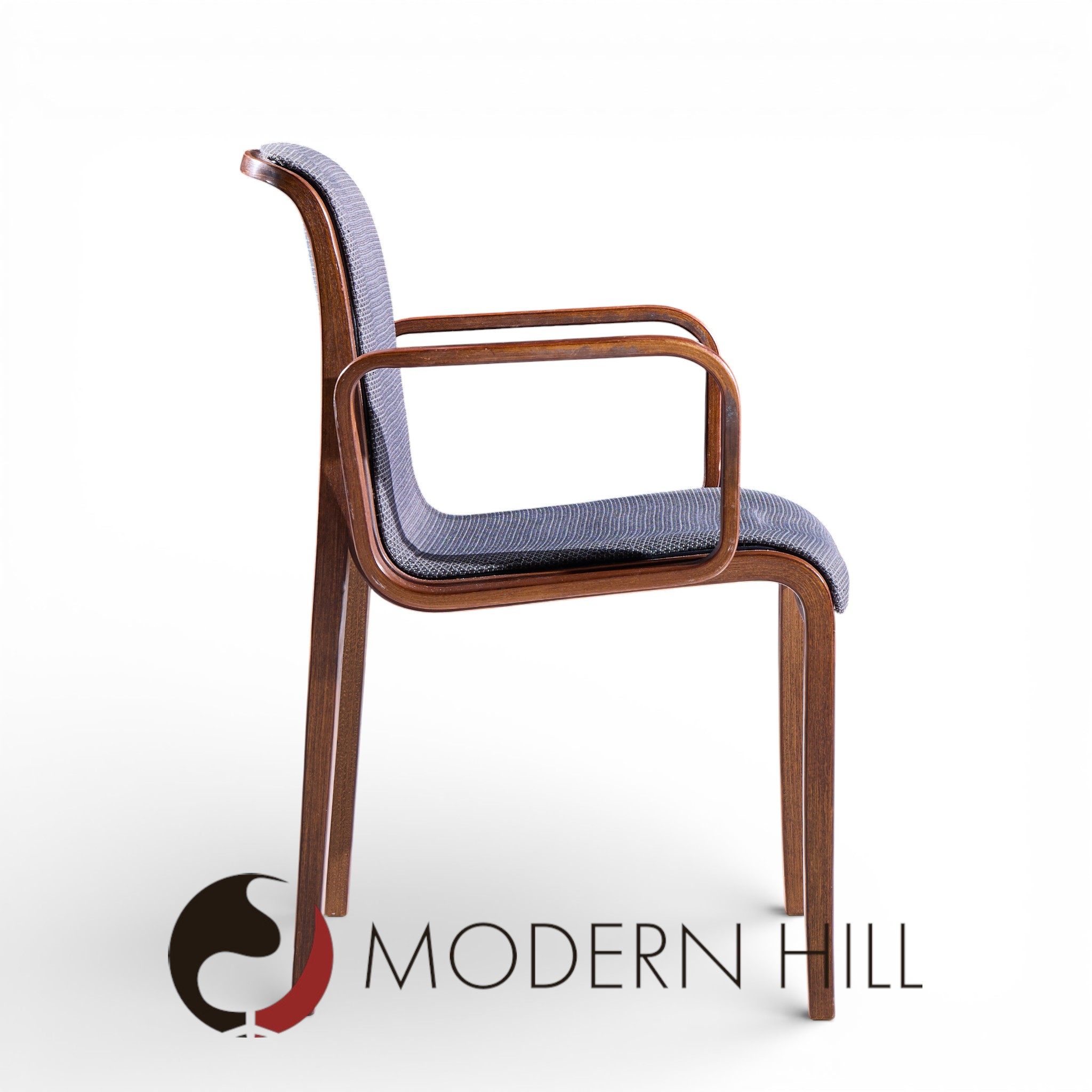 Bill Stephens for Knoll Mid Century Bentwood Dining Chairs - Set of 8