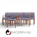 Bill Stephens for Knoll Mid Century Bentwood Dining Chairs - Set of 8