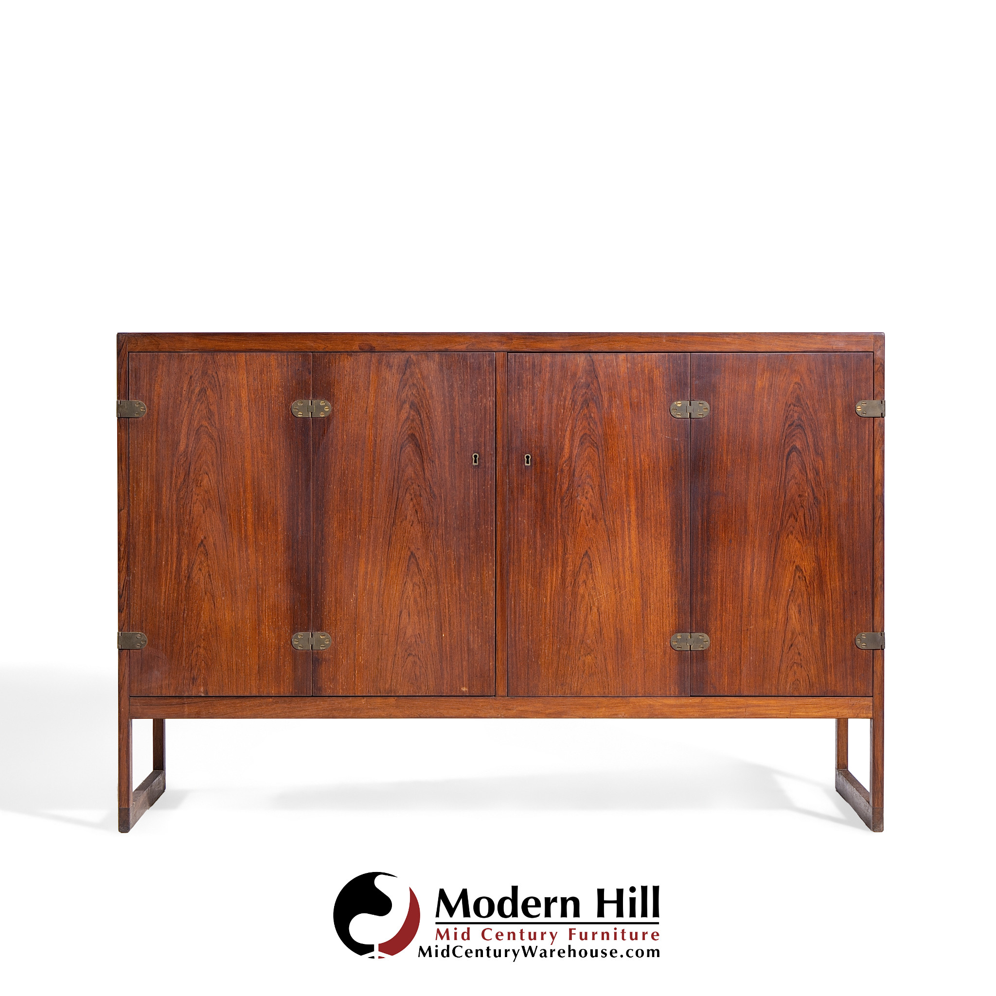 Børge Mogensen Bm57 Mid Century Danish Rosewood Cabinet Credenza