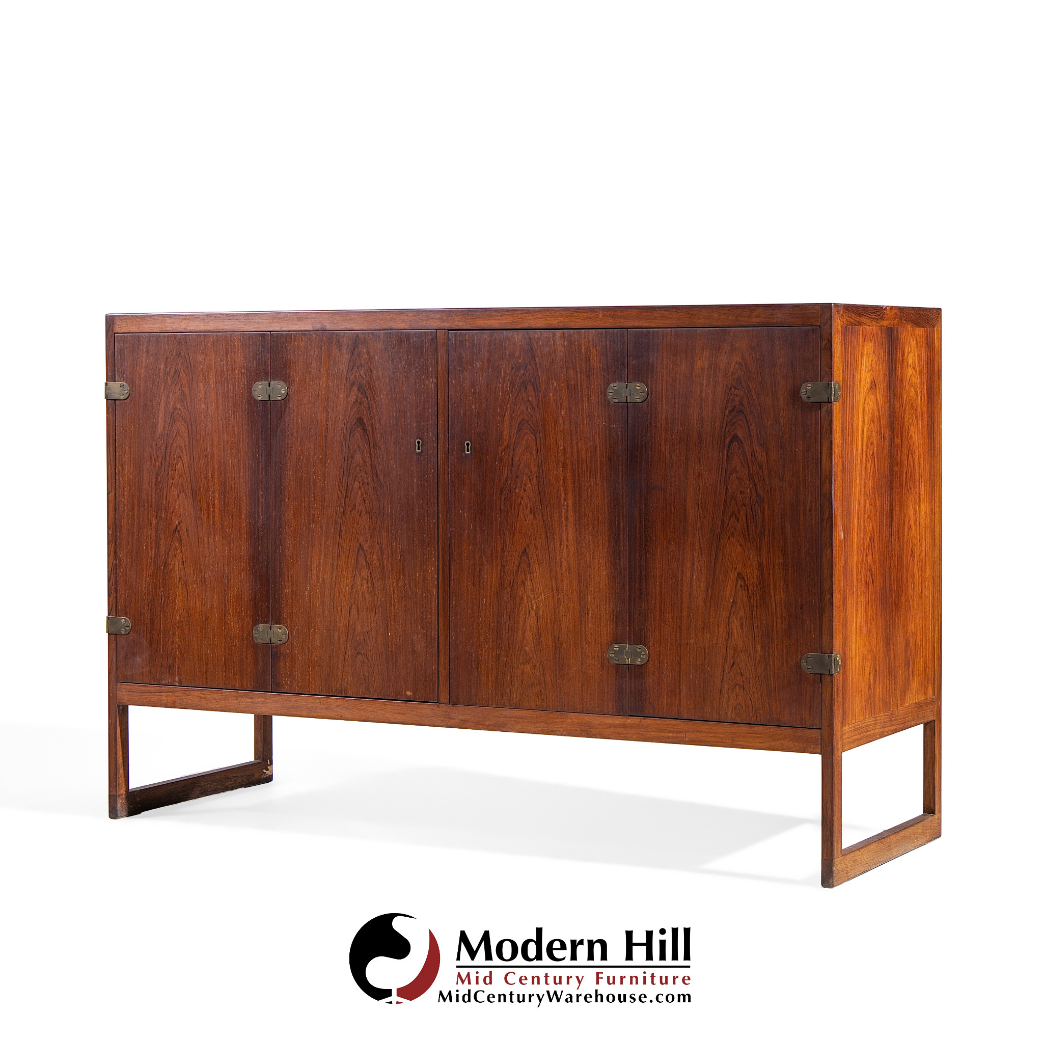 Børge Mogensen Bm57 Mid Century Danish Rosewood Cabinet Credenza