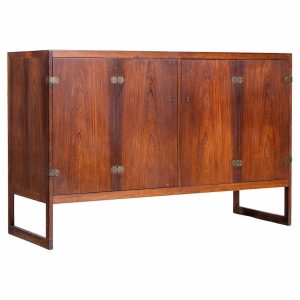 børge mogensen bm57 mid century danish rosewood cabinet credenza