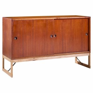 børge mogensen Öresund mid century swedish teak and oak cabinet credenza