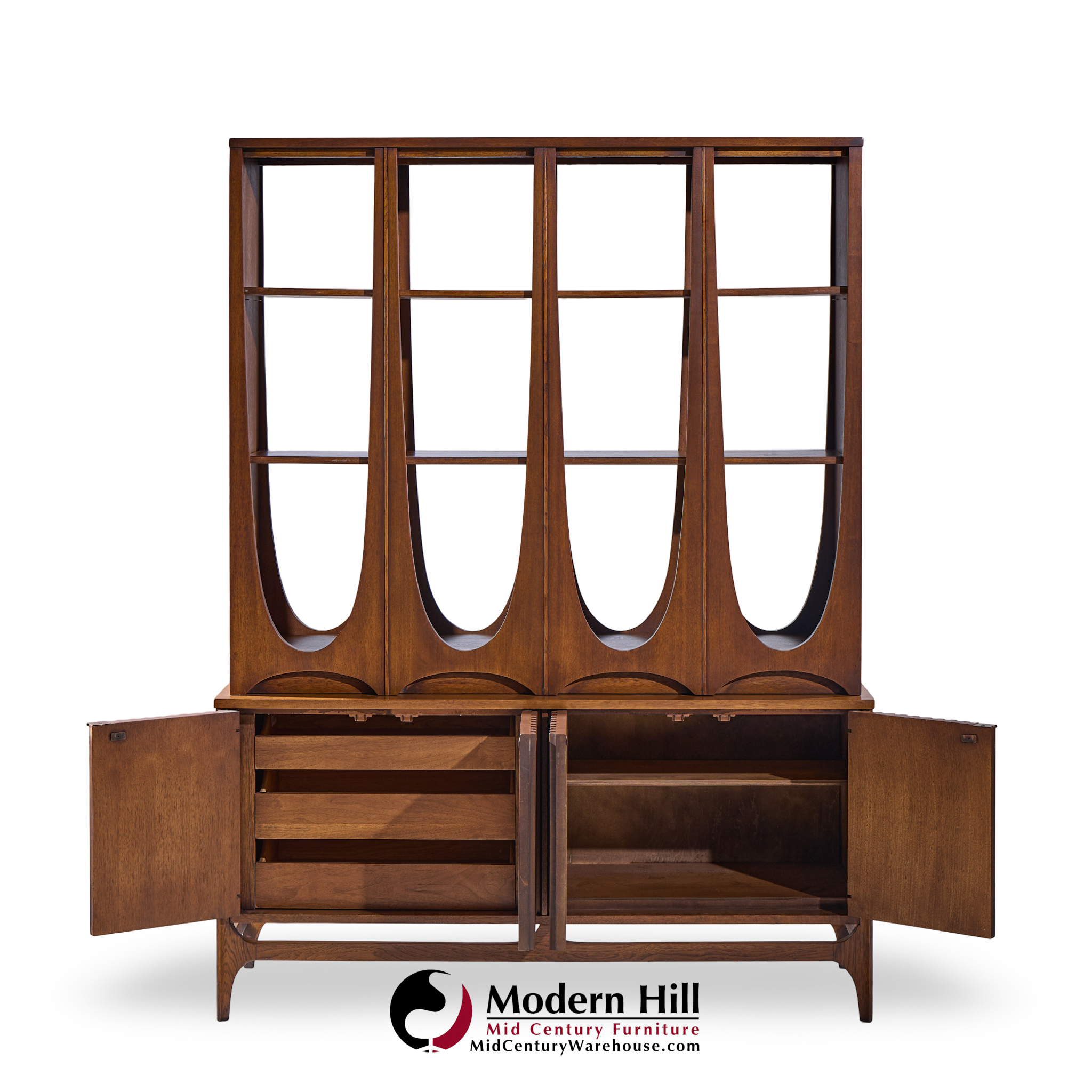 Broyhill Brasilia Mid Century Walnut Room Divider