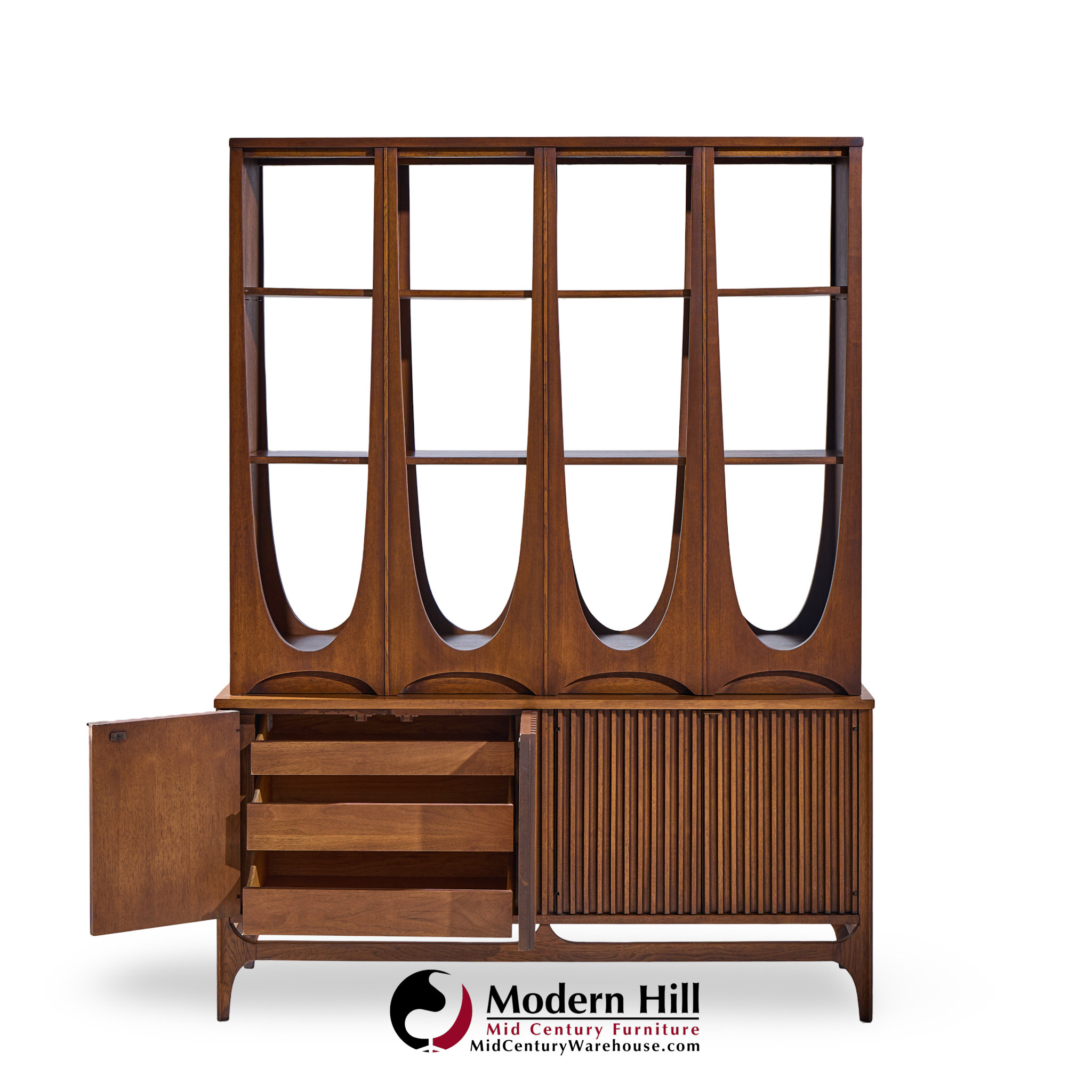 Broyhill Brasilia Mid Century Walnut Room Divider