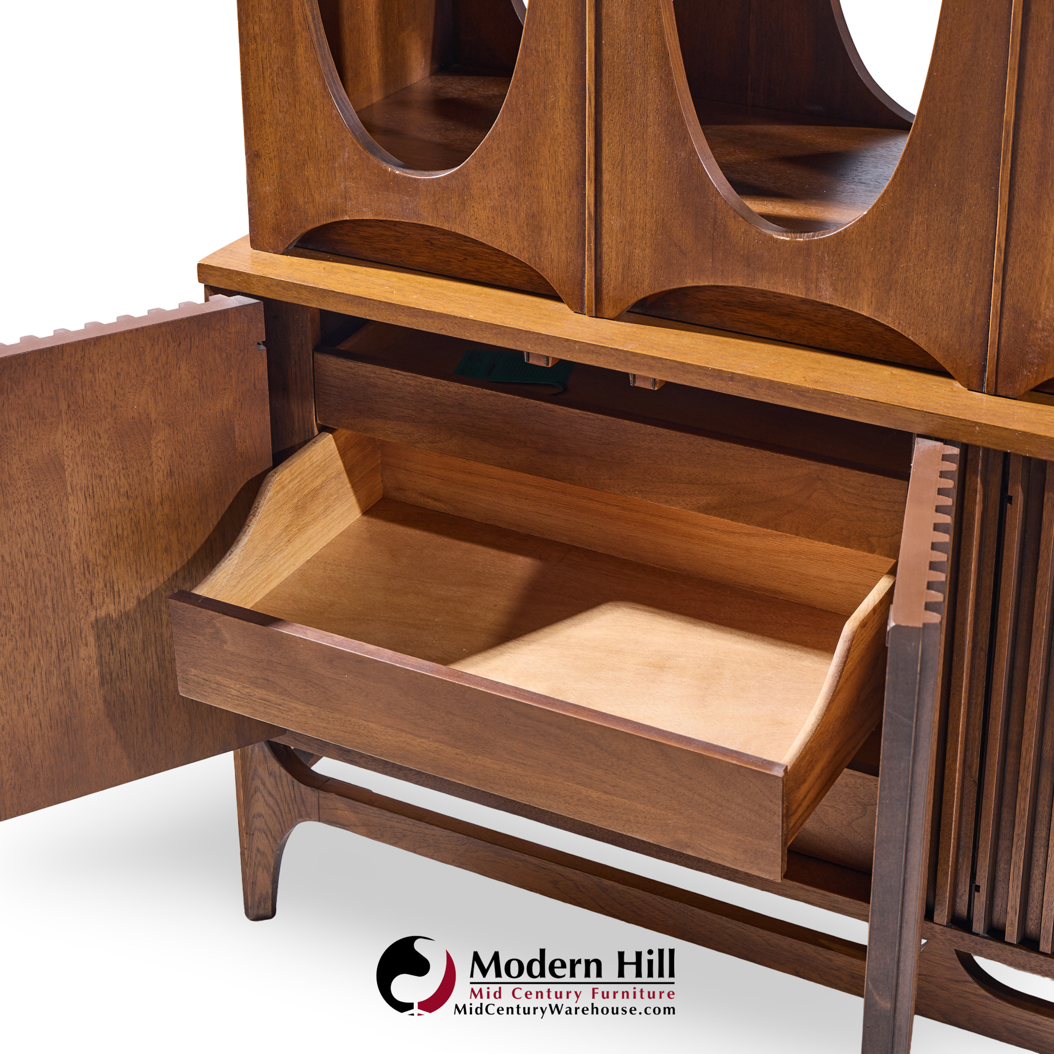 Broyhill Brasilia Mid Century Walnut Room Divider