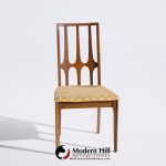 Broyhill Brasilia Mid Century Walnut Side Dining Chairs - Pair