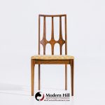 Broyhill Brasilia Mid Century Walnut Side Dining Chairs - Pair