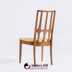 Broyhill Brasilia Mid Century Walnut Side Dining Chairs - Pair