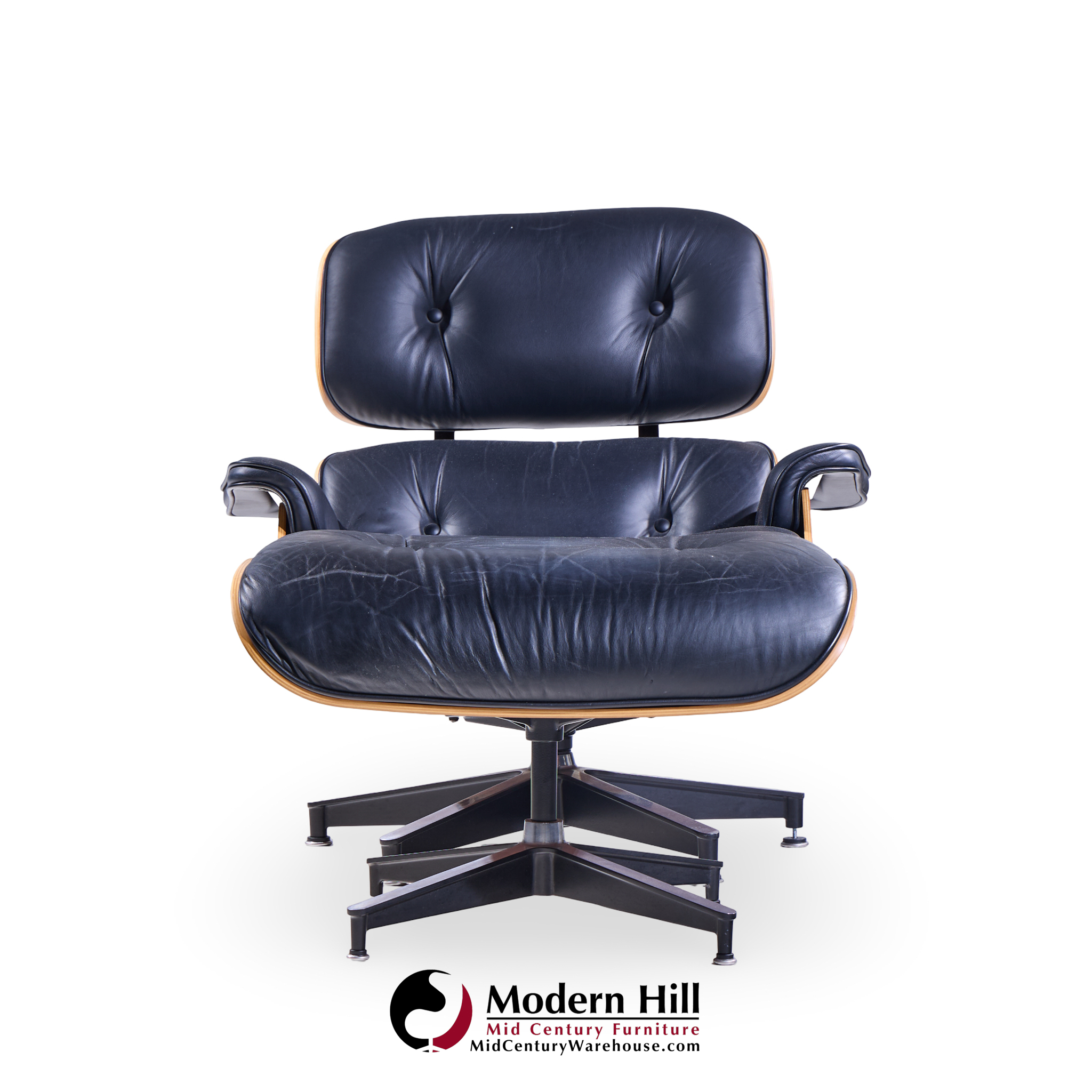 Charles and Ray Eames for Herman Miller Mid Century Eames Chair and Ottoman