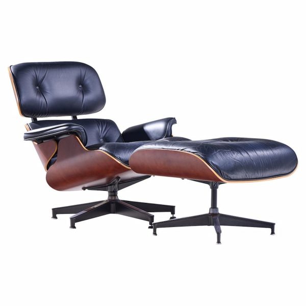Charles and Ray Eames for Herman Miller Mid Century Eames Chair and Ottoman