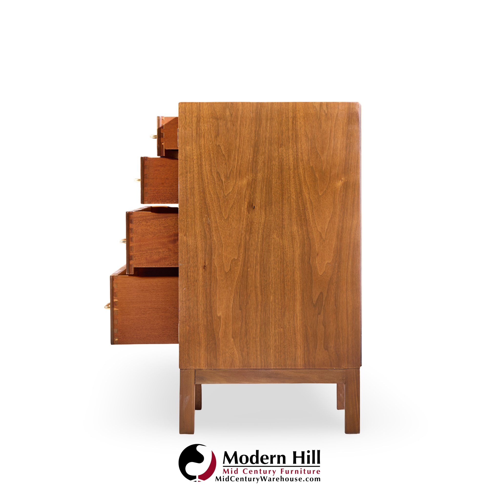 Edward Wormley for Dunbar Mid Century Walnut Sideboard Credenza