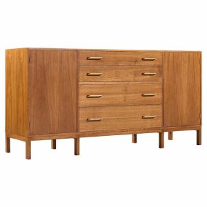 edward wormley for dunbar mid century walnut sideboard credenza