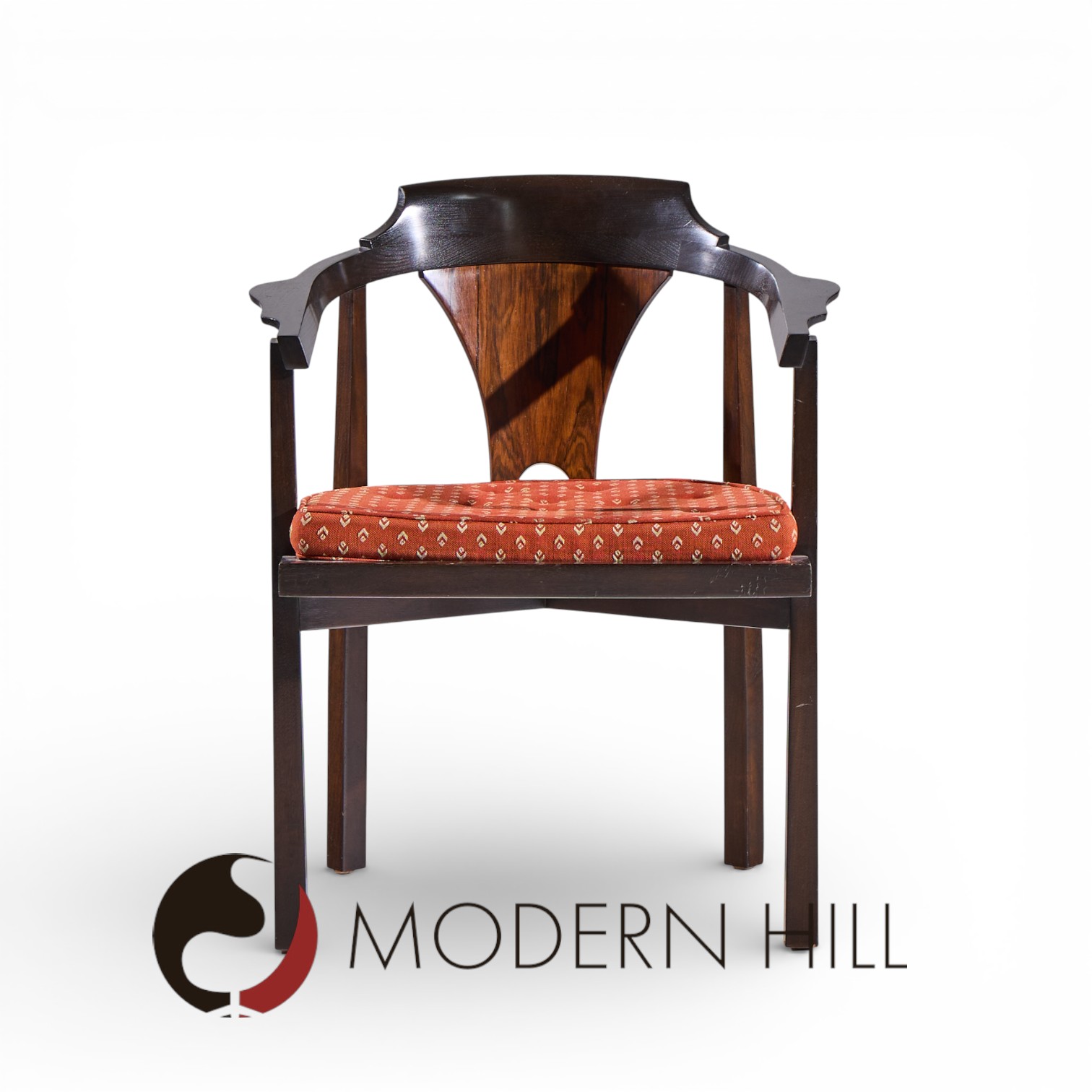 Edward Wormley for Dunbar Model 935 Walnut and Rosewood Chairs - Set of 8