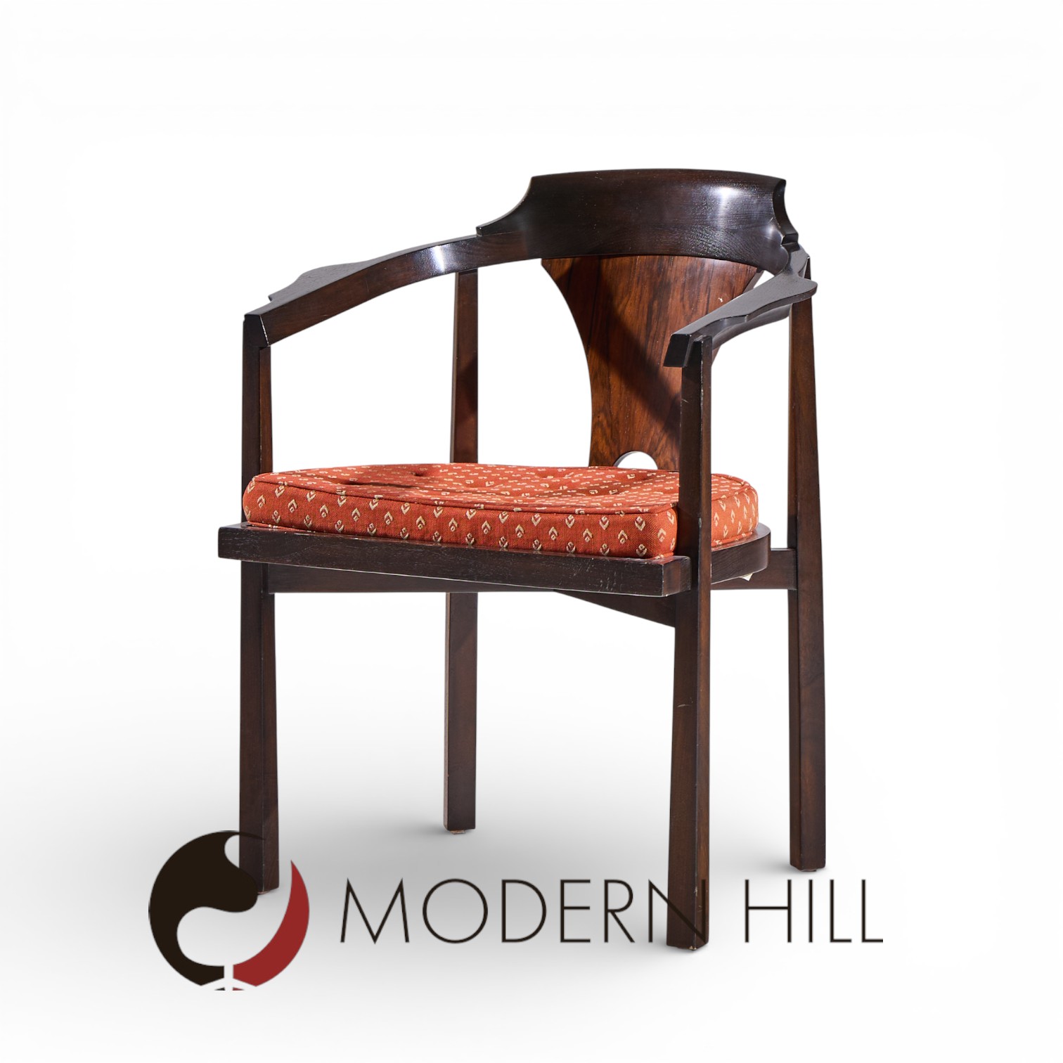 Edward Wormley for Dunbar Model 935 Walnut and Rosewood Chairs - Set of 8