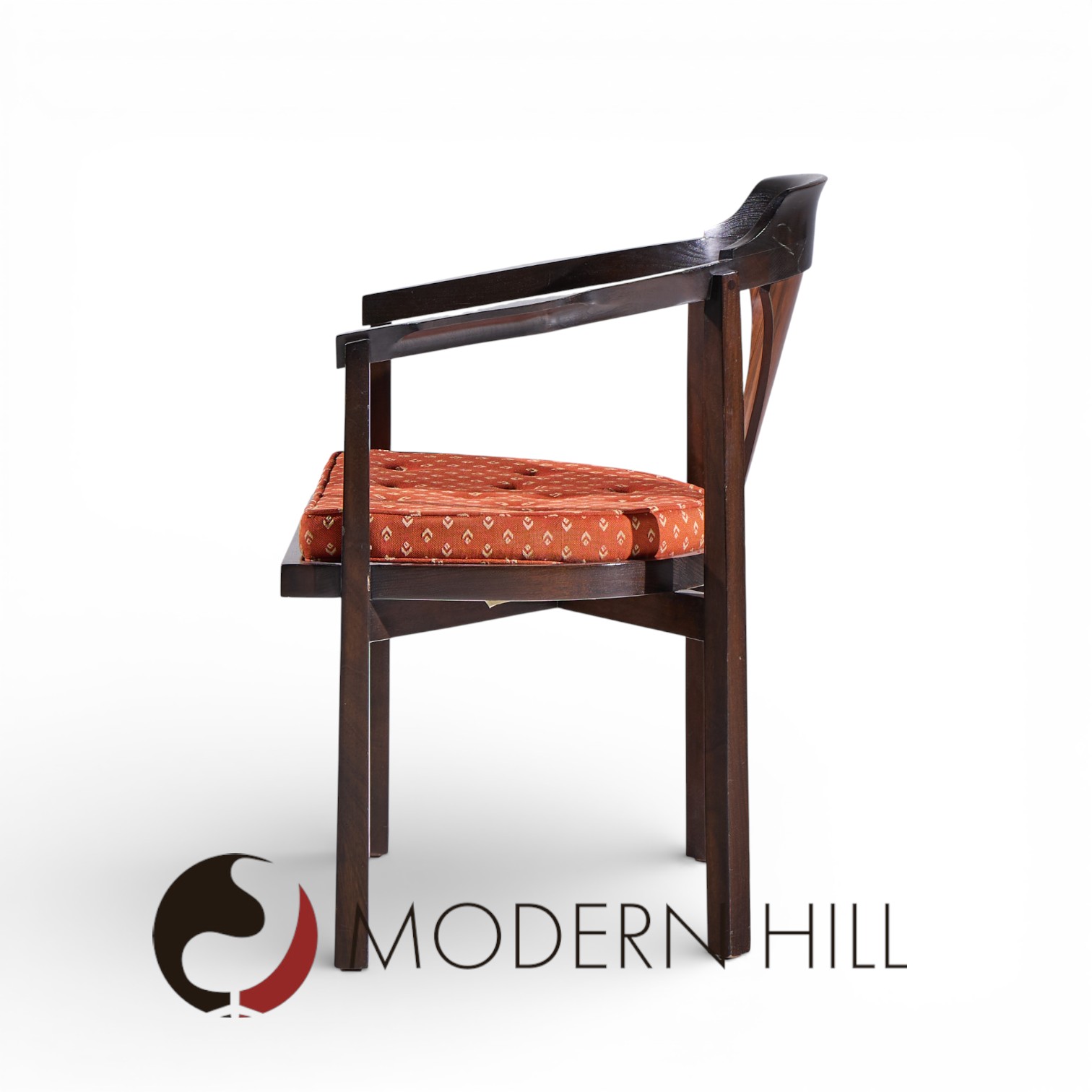 Edward Wormley for Dunbar Model 935 Walnut and Rosewood Chairs - Set of 8