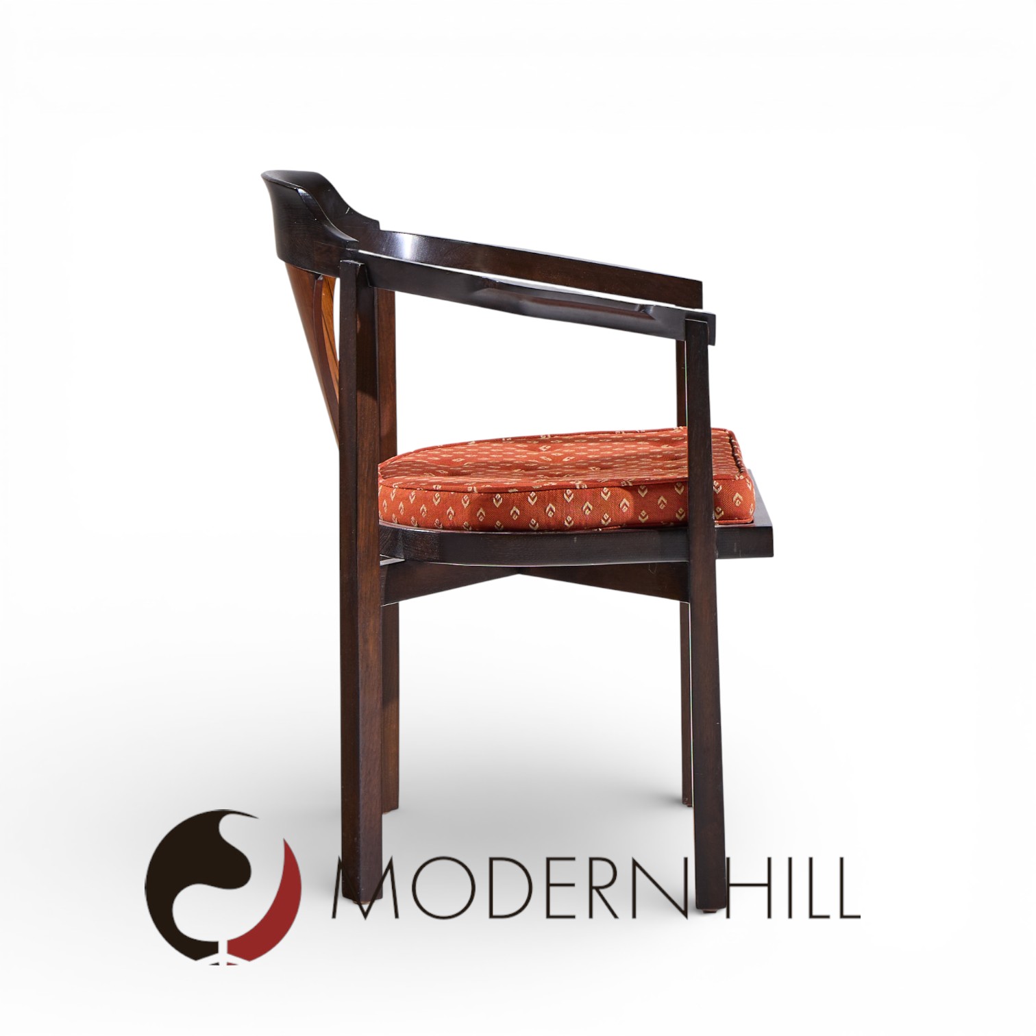 Edward Wormley for Dunbar Model 935 Walnut and Rosewood Chairs - Set of 8