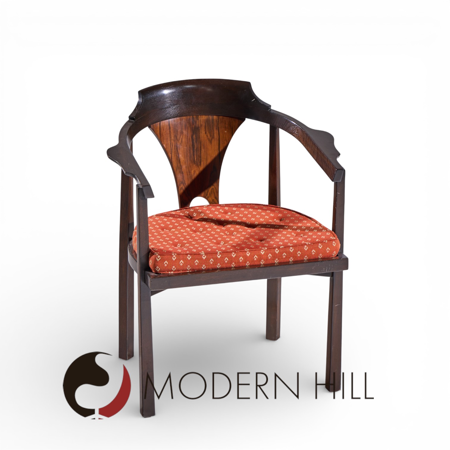 Edward Wormley for Dunbar Model 935 Walnut and Rosewood Chairs - Set of 8