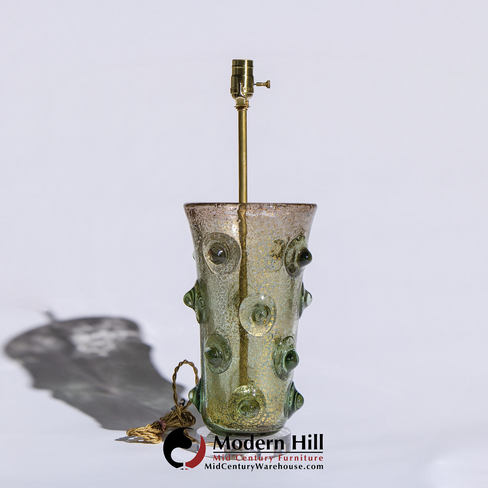 Ercole Barovier Italian Murano Mugnoni Table Lamp