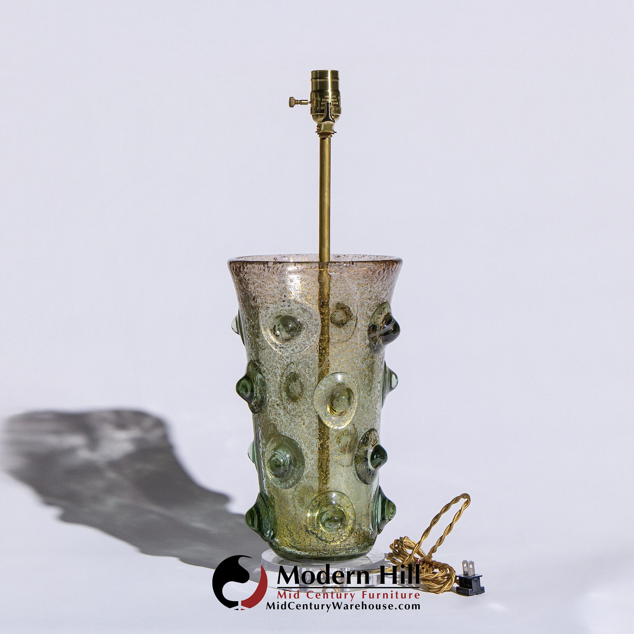 Ercole Barovier Italian Murano Mugnoni Table Lamp