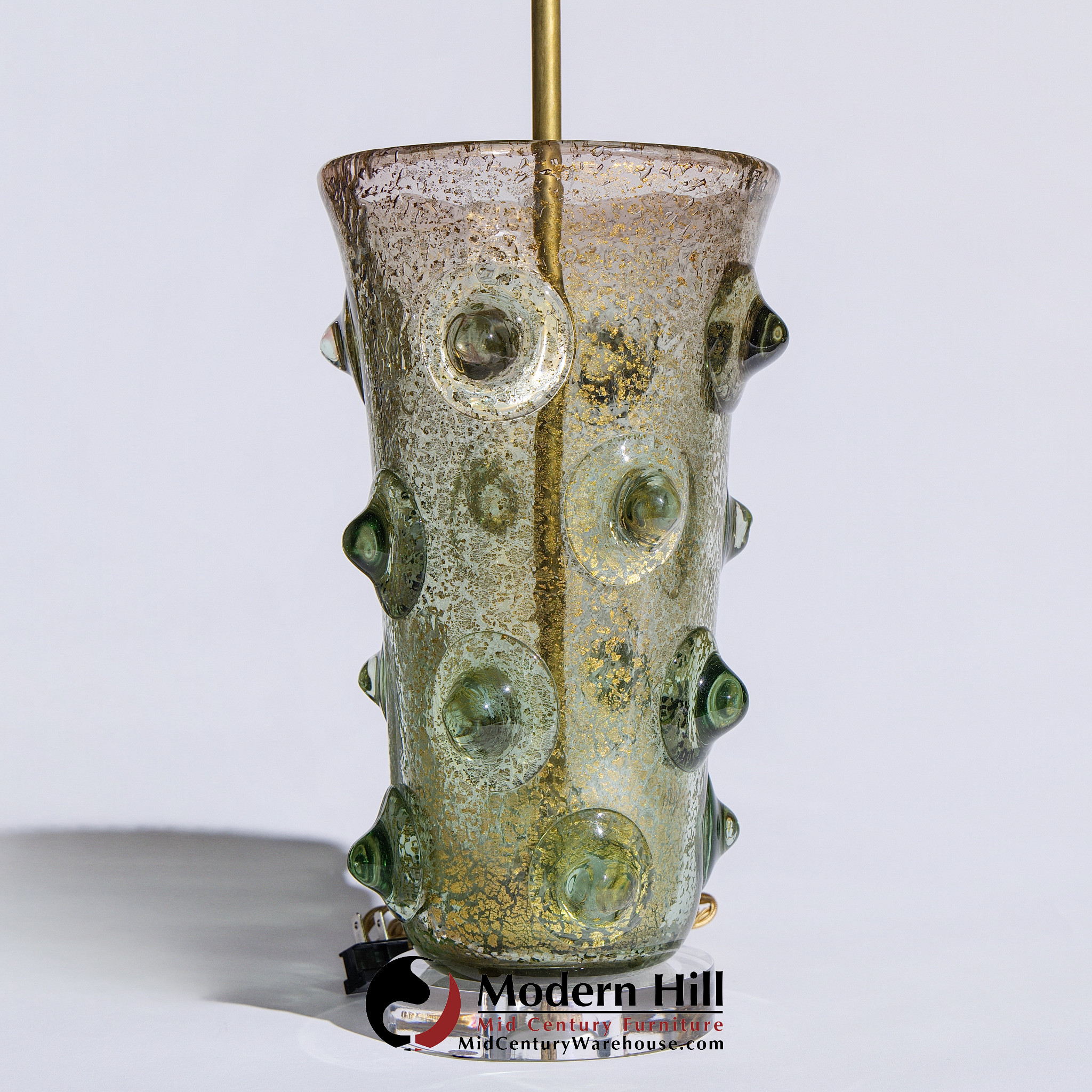 Ercole Barovier Italian Murano Mugnoni Table Lamp