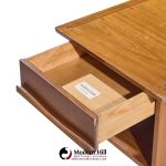 George Nakashima for Widdicomb Origins Model 215 Mid Century Walnut Nightstands - Pair