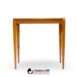 Gio Ponti for Singer & Son Mid Century Teak and Brass Flip Top Expanding Game Dining Table