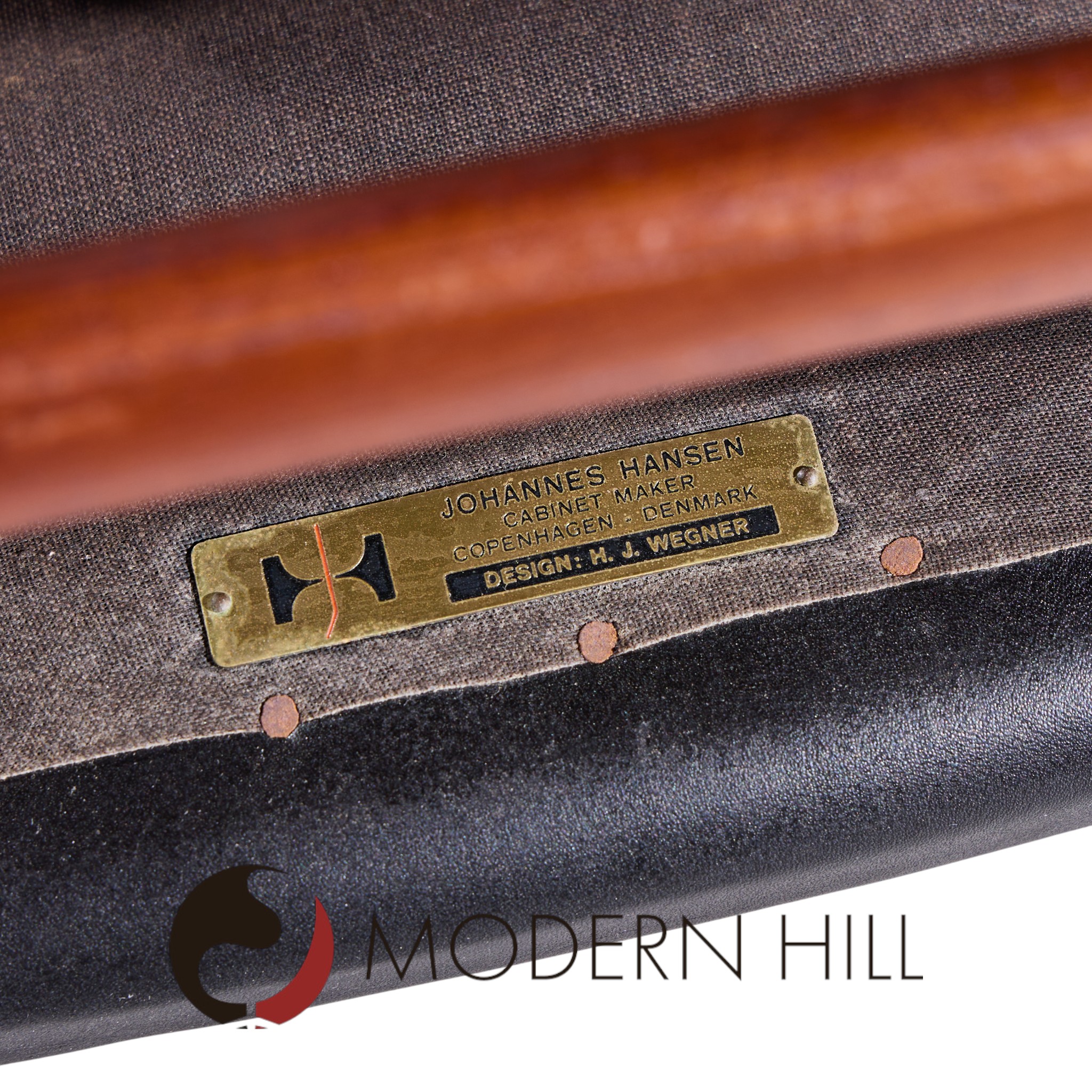 Hans Wegner for Johannes Hansen Mid Century Danish Cow Horn Dining Chairs - Set of 6