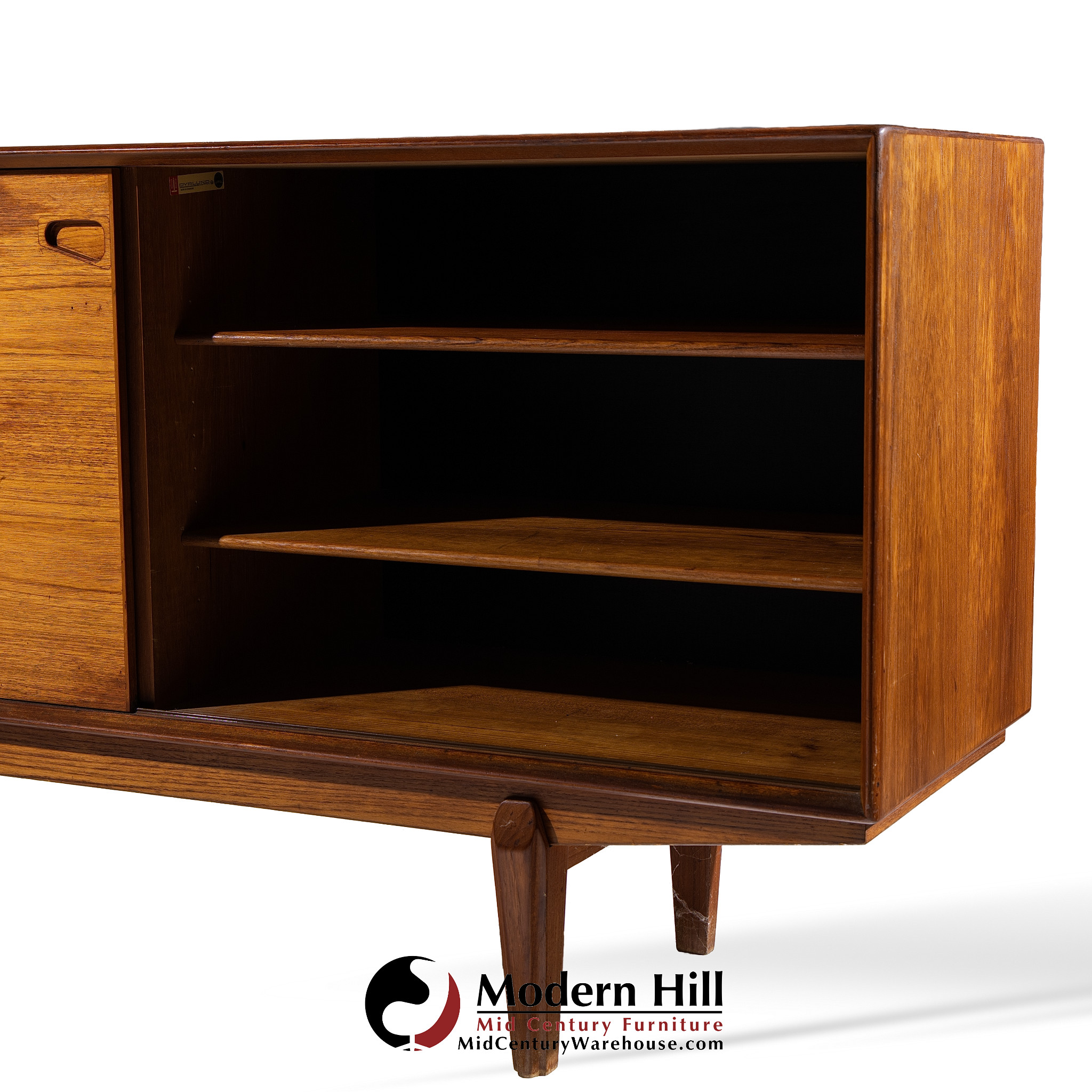 Henry Rosengren Hansen for Dyrlund Mid Century Danish Teak Credenza