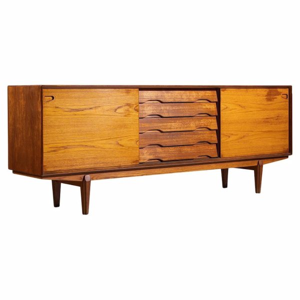 Henry Rosengren Hansen for Dyrlund Mid Century Danish Teak Credenza
