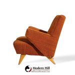 Jens Risom for Knoll Mid Century Lounge Chairs - Pair