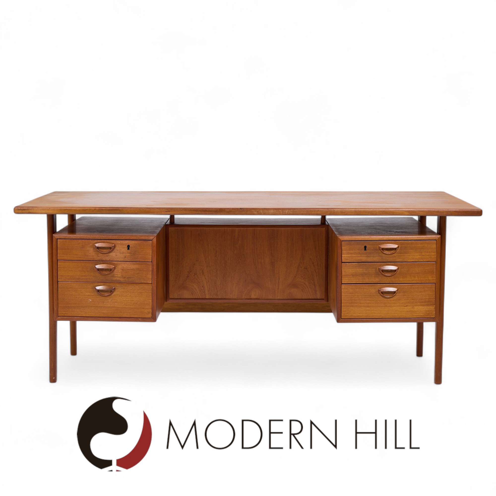Kai Kristiansen for Feldballes Møbelfabrik Fm60 Mid Century Danish Teak Desk