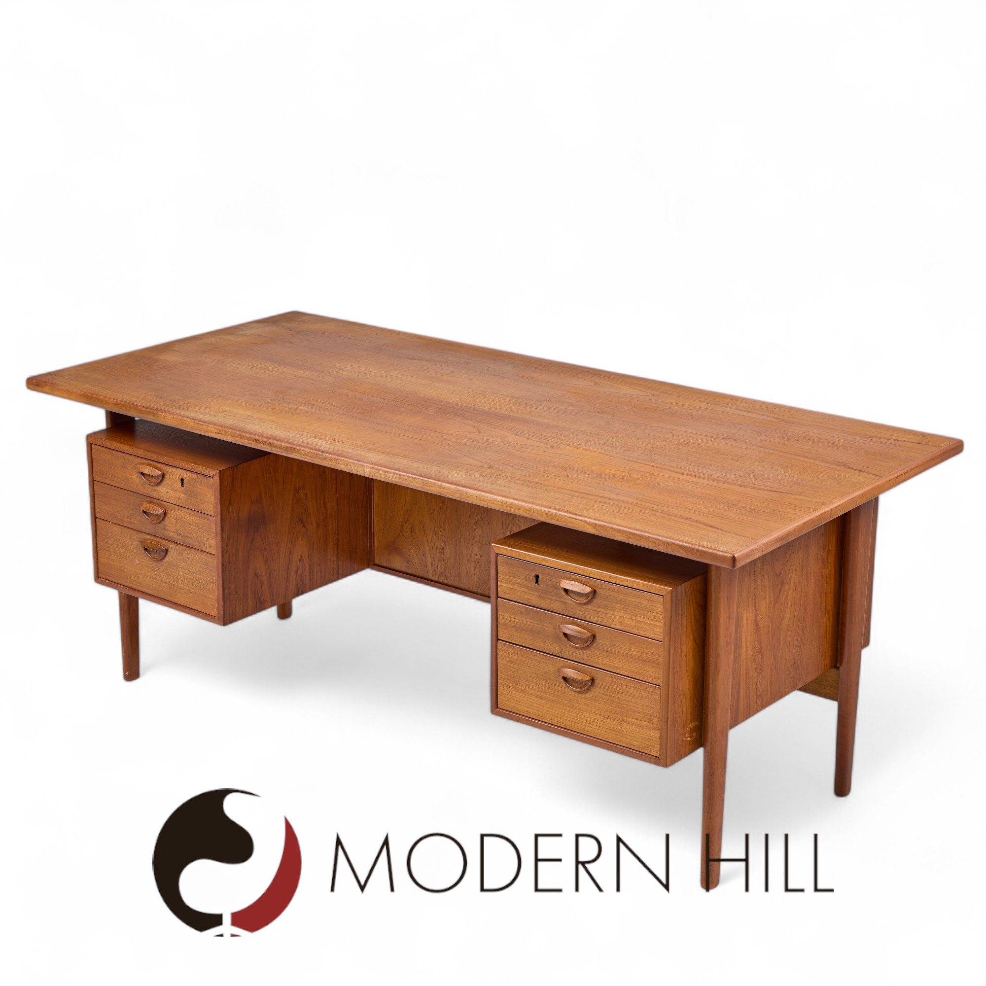 Kai Kristiansen for Feldballes Møbelfabrik Fm60 Mid Century Danish Teak Desk