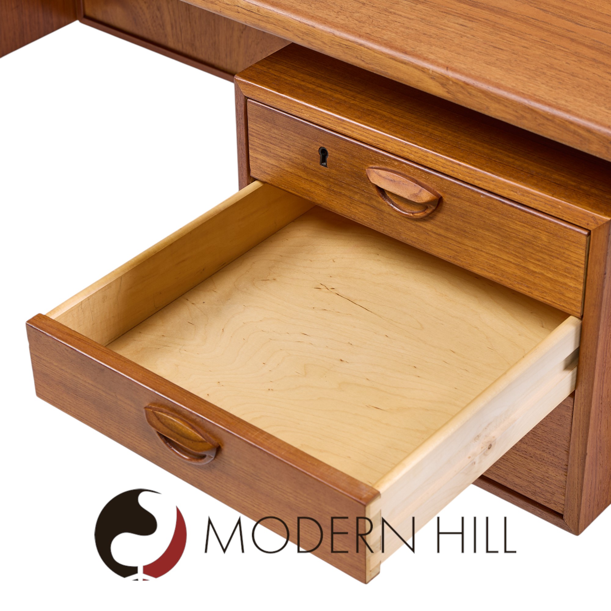 Kai Kristiansen for Feldballes Møbelfabrik Fm60 Mid Century Danish Teak Desk