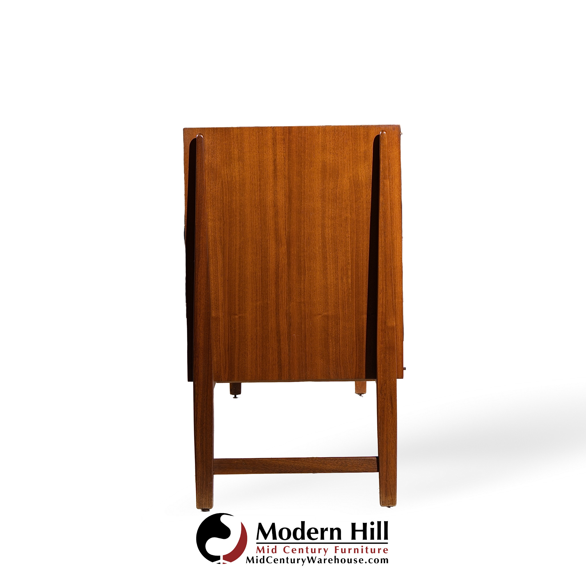 Kipp Stewart for Calvin Furniture Mid Century Walnut and Rosewood Sideboard Credenza