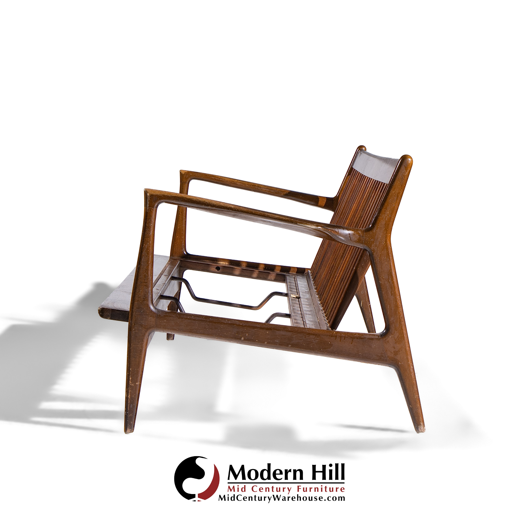 Kofod Larsen for Selig Mid Century Danish Walnut Sofa