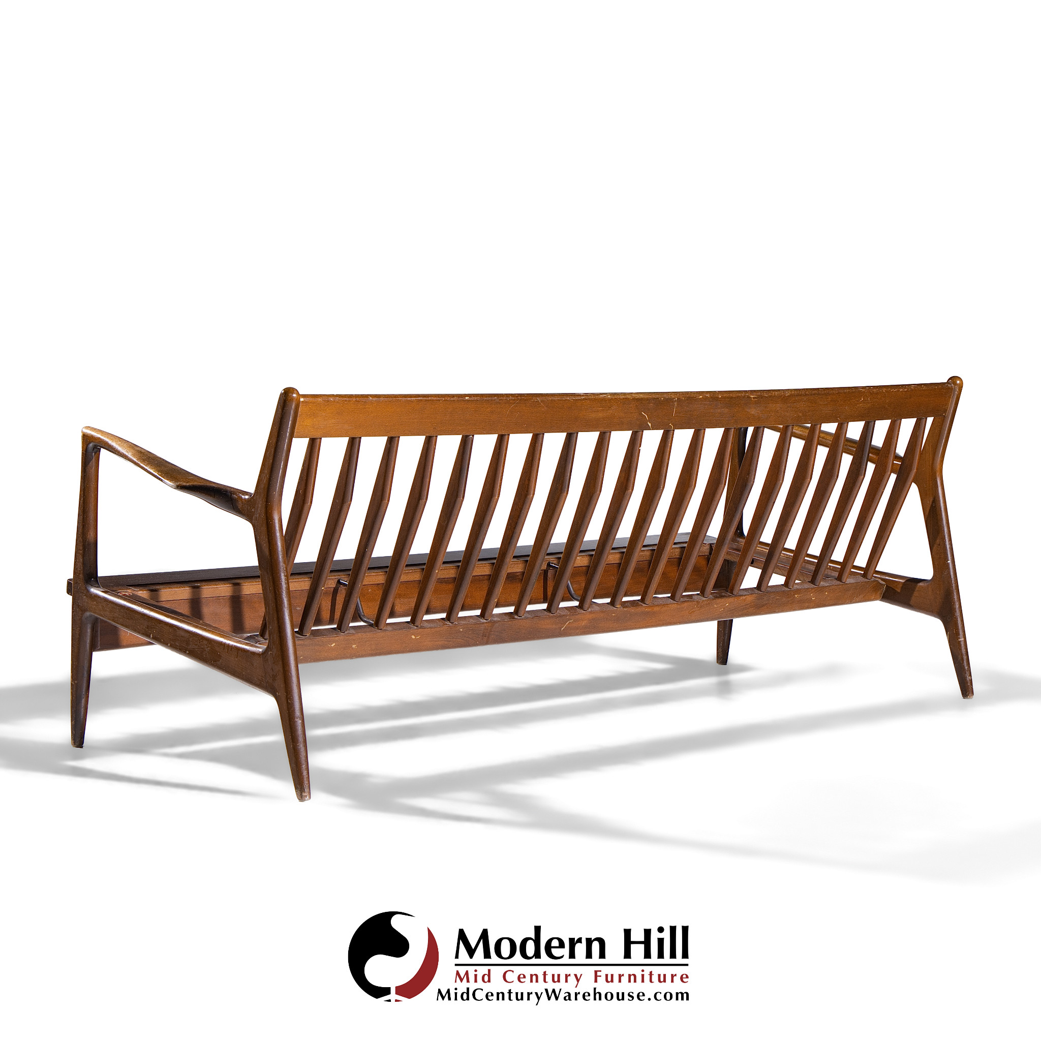 Kofod Larsen for Selig Mid Century Danish Walnut Sofa