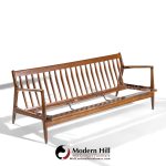 Kofod Larsen for Selig Mid Century Danish Walnut Sofa