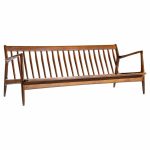 Kofod Larsen for Selig Mid Century Danish Walnut Sofa