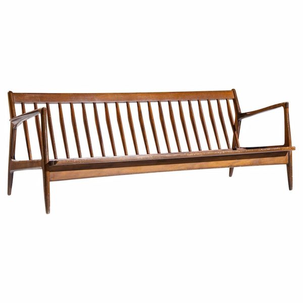 Kofod Larsen for Selig Mid Century Danish Walnut Sofa