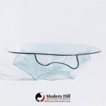 Laurel Fyfe Mid Century Handkerchief Art Glass Coffee Table