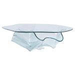 Laurel Fyfe Mid Century Handkerchief Art Glass Coffee Table