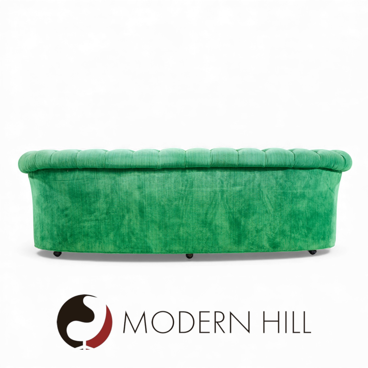 Mid Century Green Chesterfield Sofa