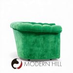 Mid Century Green Chesterfield Sofa