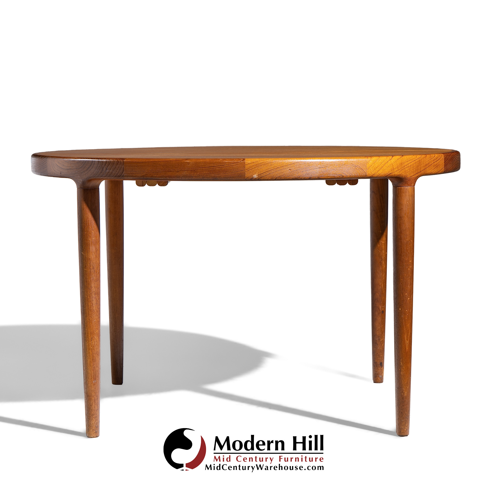 Mid Century Teak Dining Table with 2 Leaves