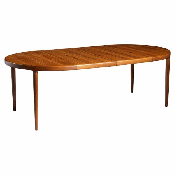 Mid Century Teak Dining Table with 2 Leaves