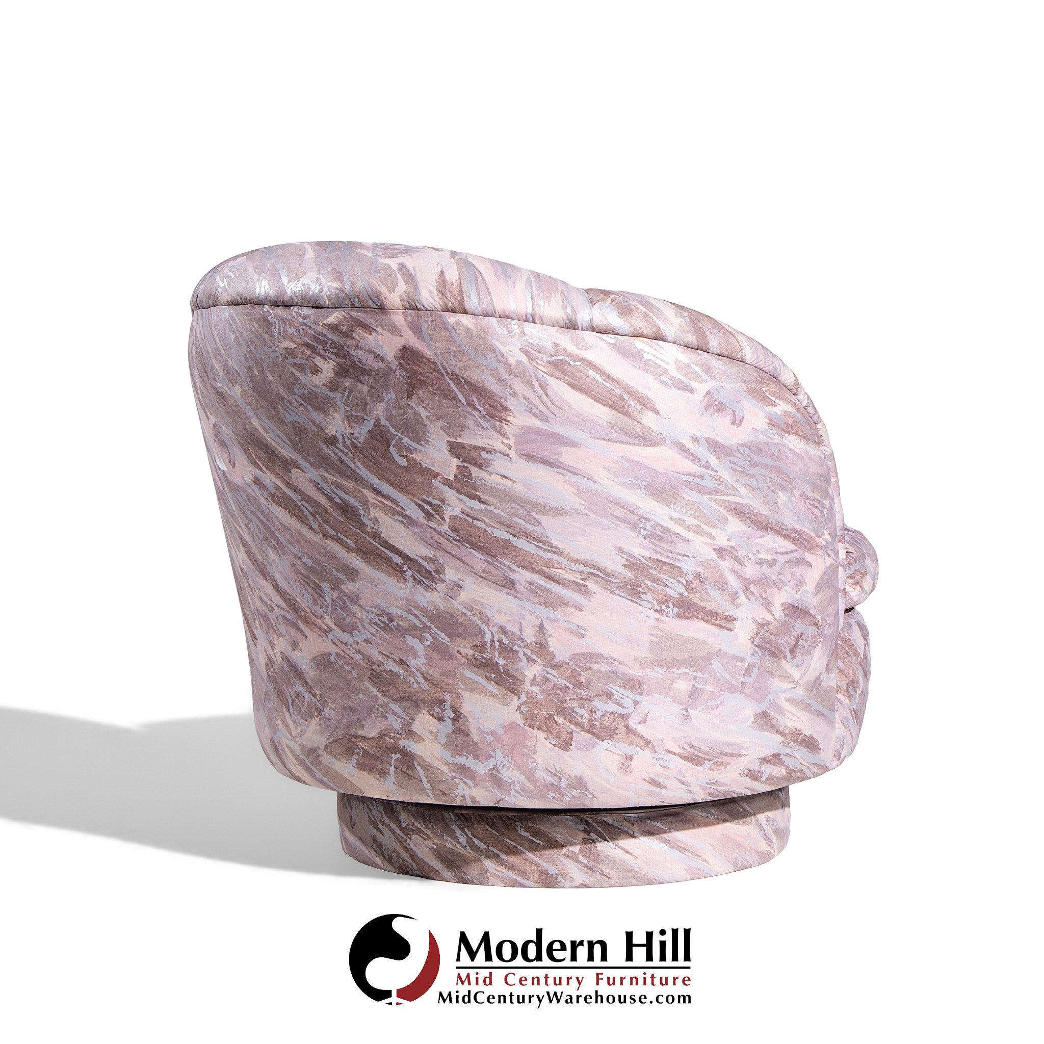 Milo Baughman for Thayer Coggin Mid Century Swivel Tilt Lounge Chairs - Pair