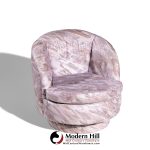 Milo Baughman for Thayer Coggin Mid Century Swivel Tilt Lounge Chairs - Pair